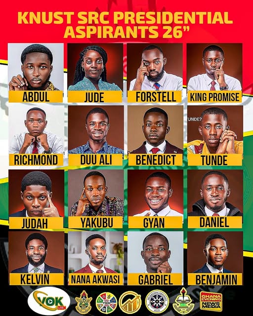 16 Students Join Race for KNUST SRC Presidency for 2026/2027 Academic Year