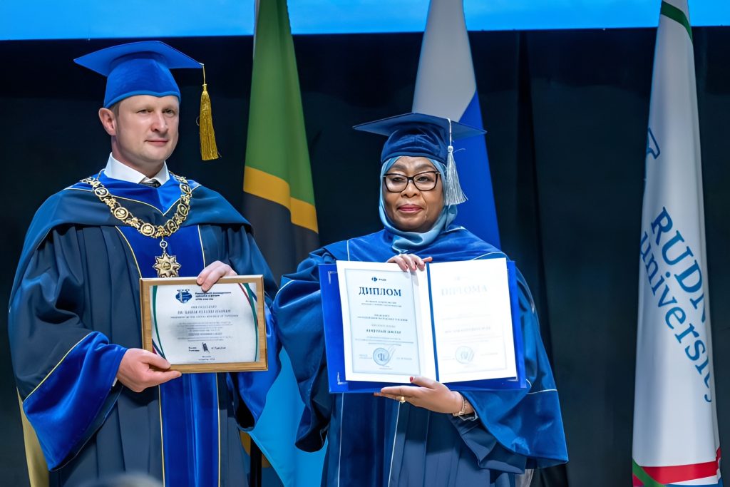 Russian university awards honorary doctorate to Tanzanian President Samia Russian university awards honorary doctorate to Tanzanian President Samia